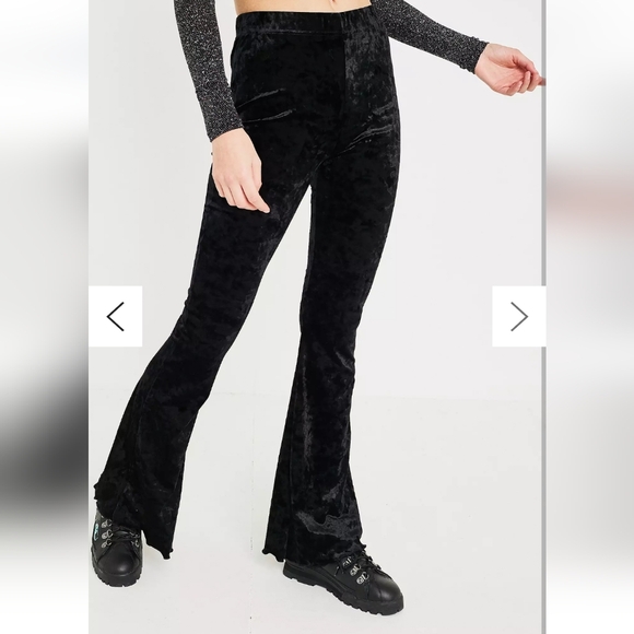 SOLD Urban Outfitters Crushed Velvet Bell Bottoms - Picture 2 of 4